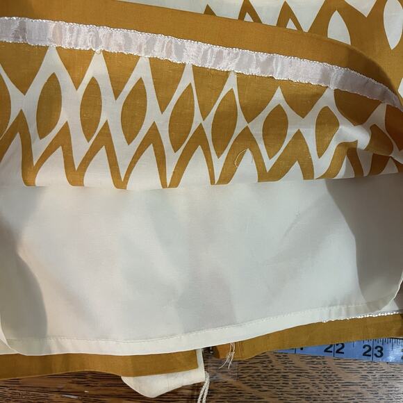 Adrianna Papell Women's Yellow Brown Sheath Dress 4 Classy Wedding Guest Preppy - Picture 9 of 11